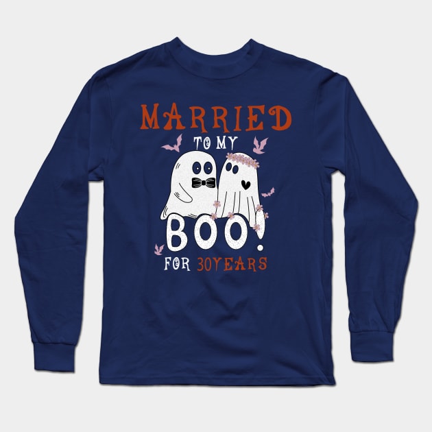 Funny 30th Wedding Anniversary October 30th Anniversary Long Sleeve T-Shirt by YOUNESS98